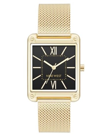 Nine West Womens Mesh Bracelet Watch