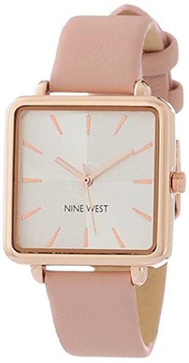 Nine West Womens Strap Watch PinkRose Gold N 2670RGPK
