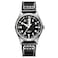 ADDIESDIVE Automatic Watches for Men and Women Diver 200 M Luminous Black Dial Black Leather Strap