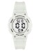 Armitron Sport Womens Digital Chronograph Resin Strap Watch White 457086PWT