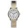 Timex Womens Easy Reader 25mm Perfect Fit Watch TwoTone Case White Dial with TwoTone Expansion Band