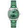 Bisley Women Dark Green Metal Bracelet Watch Three Hand Analog Watch