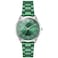 Bisley Women Dark Green Metal Bracelet Watch Three Hand Analog Watch