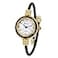 Blekon Original Elegant 23mm Round Analog Display Watch for Women with Arabic Numerals and Cable Cuff Bangle