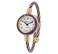 Blekon Original Elegant 23mm Round Analog Display Watch for Women with Arabic Numerals and Cable Cuff Bangle