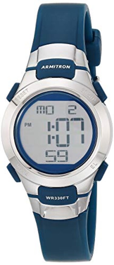 Armitron Sport Womens 457012NVSV Digital Watch with Matte Navy Strap