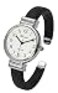 Rosemarie Collections Womens Faux Snake Skin Patterned Cuff Watch BlackSilver