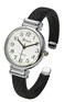Rosemarie Collections Womens Faux Snake Skin Patterned Cuff Watch BlackSilver