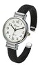 Rosemarie Collections Womens Faux Snake Skin Patterned Cuff Watch BlackSilver