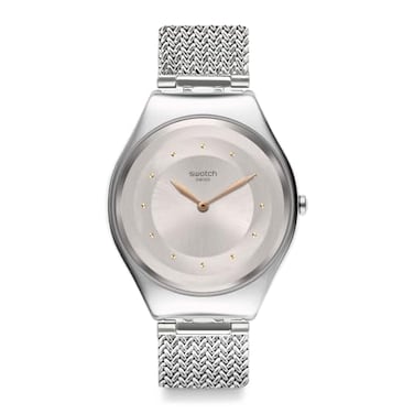 Swatch Skin Irony Unisex Watch Casual Polymer Blue Quartz Waterproof Skinsand
