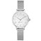 Nine West Womens NW2229SVSV SilverTone Mesh Bracelet Watch