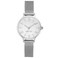 Nine West Womens NW2229SVSV SilverTone Mesh Bracelet Watch