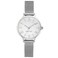 Nine West Womens NW2229SVSV SilverTone Mesh Bracelet Watch