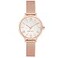 Nine West Womens NW2228SVRG Rose GoldTone Mesh Bracelet Watch