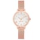 Nine West Womens NW2228SVRG Rose GoldTone Mesh Bracelet Watch