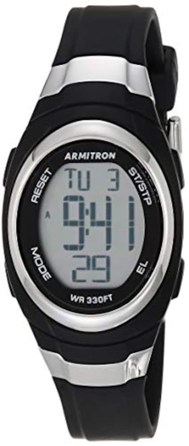 Armitron Sport Womens Digital Chronograph Resin Strap Watch 457034