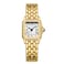 CHEETAH Watches for Women with Small Vintage Bracelet Gold White Face Rectangular Case Roman Dial