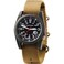 BERTUCCI A3PS Solar Field Watch Black DialBlack Case 365 Khaki Nylon Band