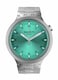 Swatch Big Bold Irony Unisex Watch Casual Polymer Blue Automatic Waterproof Big Bold Irony Aqua Shimmer