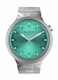 Swatch Big Bold Irony Unisex Watch Casual Polymer Blue Automatic Waterproof Big Bold Irony Aqua Shimmer