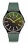 Swatch Skin Irony 42 Unisex Watch Casual Polymer Green Quartz Waterproof Green Vision