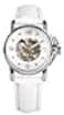 SENRUD Luxury Women Automatic Watch Ladies White Leather Waterproof Automatic Mechanical Skeleton Watch White