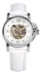 SENRUD Luxury Women Automatic Watch Ladies White Leather Waterproof Automatic Mechanical Skeleton Watch White