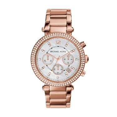 Michael Kors MK5491 Parker Chronograph Rose Gold IP One Size