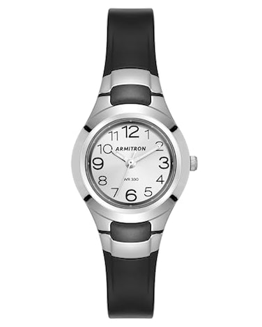 Armitron Sport Unisex 256418BLK Analog EasytoRead Dial Black Resin Strap Watch