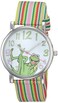 Accutime Muppets Womens MU1010 Kermit the Frog Dial MultiColor Watch with Fabric Strap