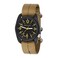 BERTUCCI 11041 DX3 Field Resin DashStriped Drab Khaki Nylon Strap Black Dial Watch