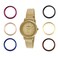 Peugeot Womens Seven Bezel Mesh Bracelet Gift Set Watch