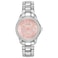 Citizen Womens EcoDrive Dress Classic Crystal Watch in Stainless Steel Pink Dial Model FE114086X