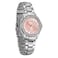 Citizen Womens EcoDrive Dress Classic Crystal Watch in Stainless Steel Pink Dial Model FE114086X
