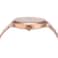 Michael Kors Portia ThreeHand Rose GoldTone Stainless Steel Mesh Womens Watch Model MK3845