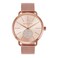 Michael Kors Portia ThreeHand Rose GoldTone Stainless Steel Mesh Womens Watch Model MK3845