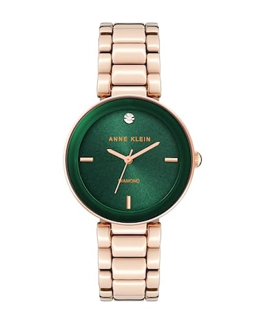 Anne Klein Womens Genuine Diamond Dial Bracelet Watch