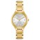 Citizen Womens EcoDrive Dress Classic Diamond Watch in GoldTone Stainless Steel Silver Dial Model FE210255A