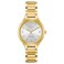 Citizen Womens EcoDrive Dress Classic Diamond Watch in GoldTone Stainless Steel Silver Dial Model FE210255A