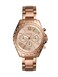 Fossil Womens Modern Courier Quartz Stainless Chronograph Watch Color Rose Gold Model BQ3377