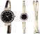 Anne Klein Womens Premium Crystal Accented Watch and Bangle Set