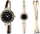 Anne Klein Womens Premium Crystal Accented Watch and Bangle Set