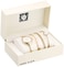 Anne Klein Womens AK3290LPST GoldTone Bangle Watch and Premium Crystal Accented Bracelet Set