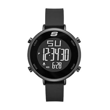 Skechers Womens Magnolia Digital Chronograph Watch Black Womens Digital Watch