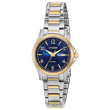 Citizen Quartz Womens Watch Stainless Steel Classic TwoTone Model EQ059555L