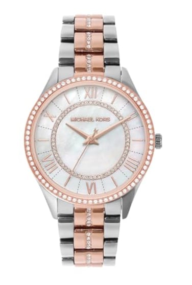 Michael Kors Watch Lauryn ThreeHand TwoTone Stainless Steel Womens Watch