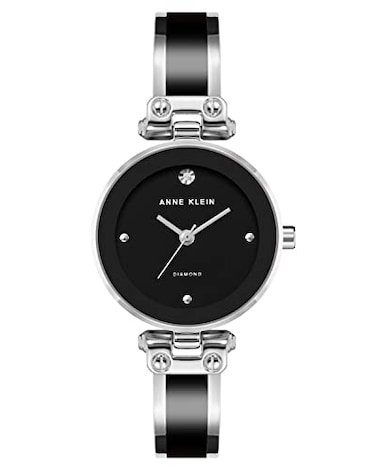 Anne Klein Womens Genuine Diamond Dial Bangle Watch
