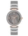 Anne Klein Womens Genuine Diamond Dial Ceramic Bracelet WatchTaupeRose Gold