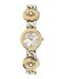 Versace Stud Icon Collection Luxury Womens Watch Timepieces with a Two Tone Bracelet and Case Featuring a Silver Dial