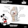 Disney Mickey Mouse Watch Stylish Fun Mickey Mouse Watches for Women Classic Inspired Timepiece Womens Watch with White Dial Floating Stones Multicolor Stainless Steel Strap